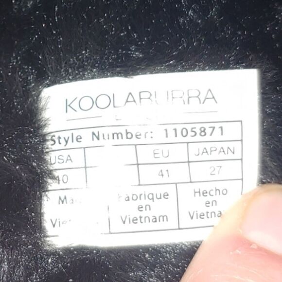 NWOT black faux fur Koolaburra BY UGG Ballia slide slippers size 10 - Picture 5 of 8